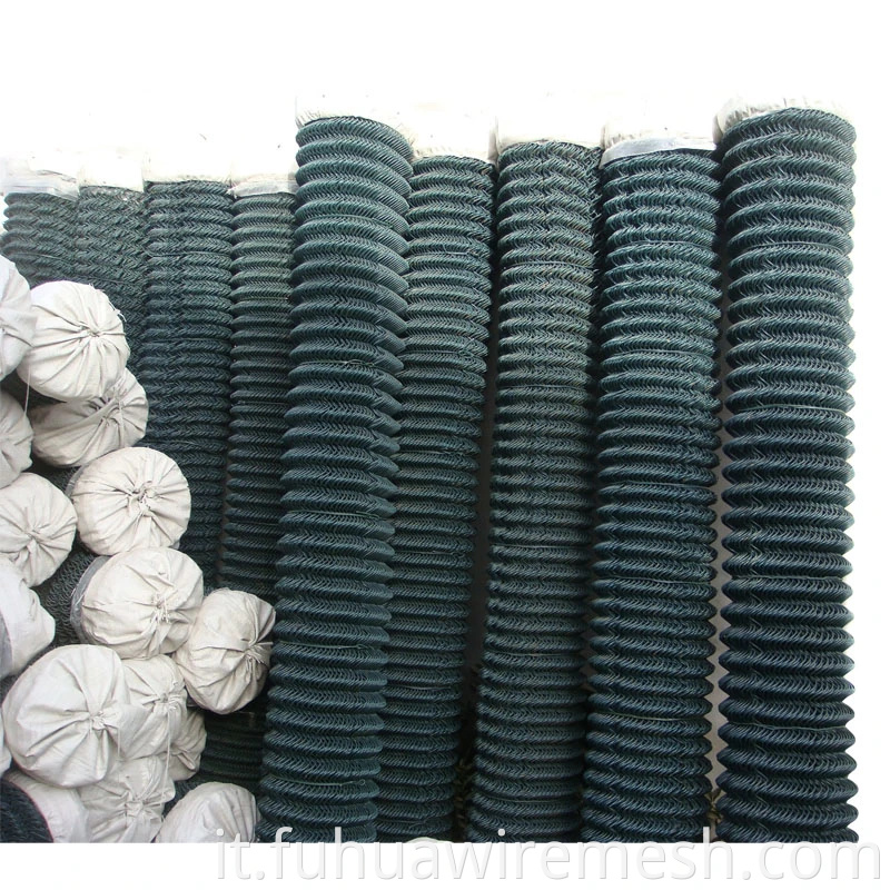 Galvanizzata Fence a rete a filo del collegamento a catena di rivestimento in PVC